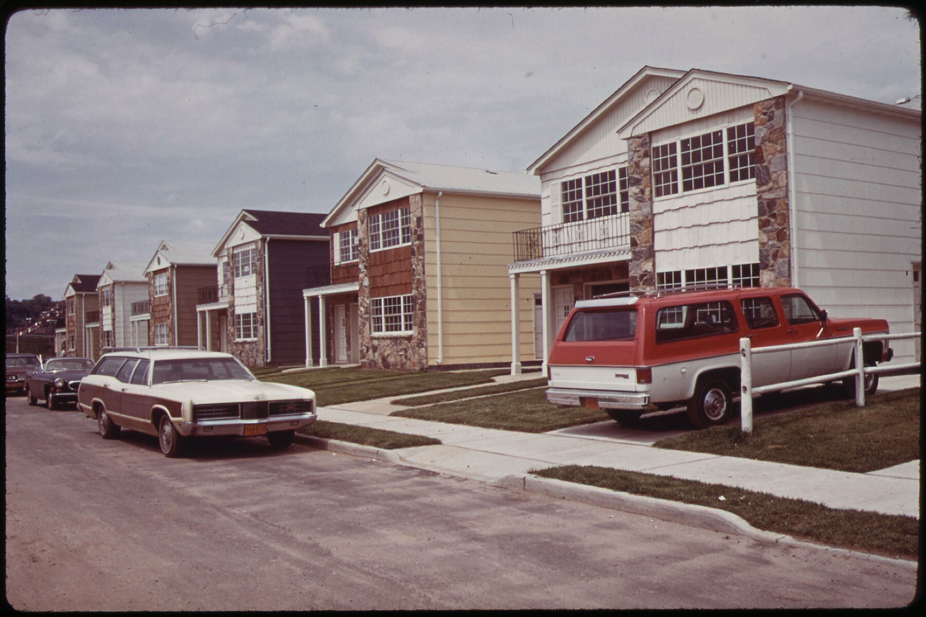 New Housing at Grant City, Staten Island by Arthur Tress - 1973