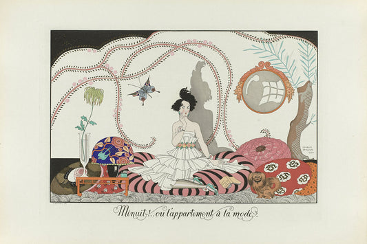 Midnight! Or The Fashionable Apartment by Henri Reidel, after George Barbier - 1920