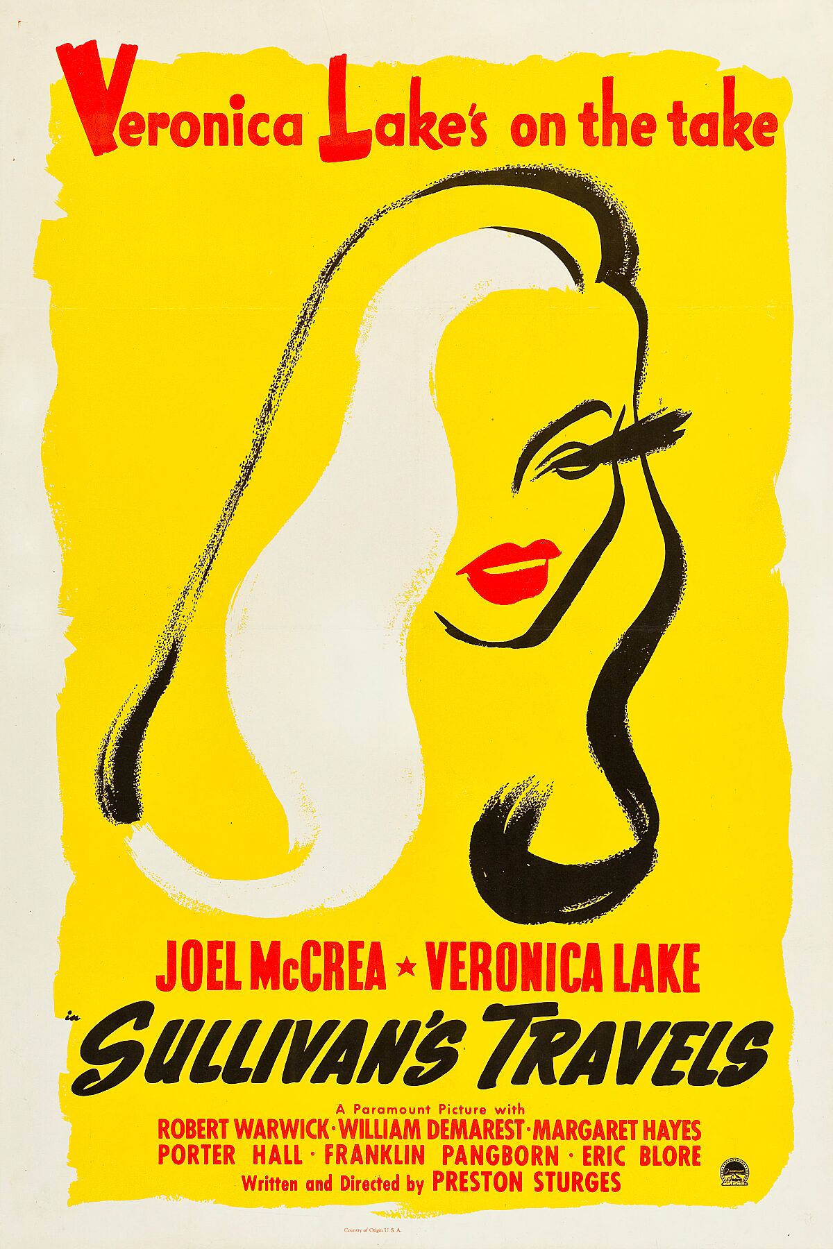 Poster print for the movie Sullivan's Travels.