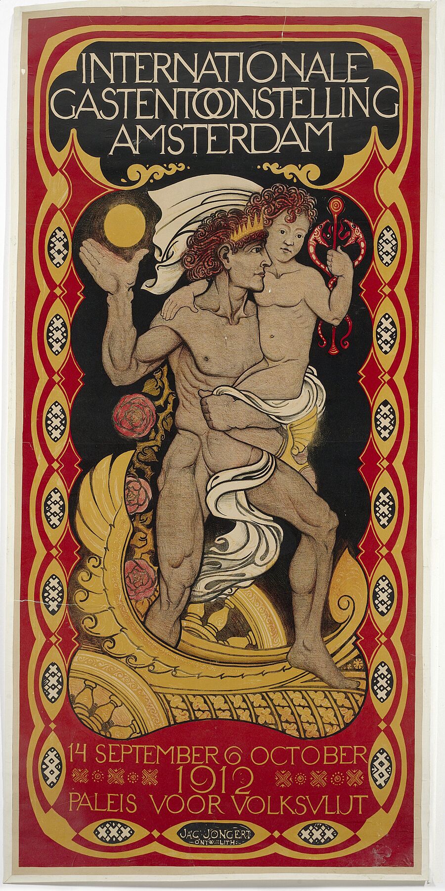 Internationale Gastentoonstelling in Amsterdam, 14 sept - 6 oct. 1912 in Paleis voor Volksvlijt, Jac Jongert, 1912
