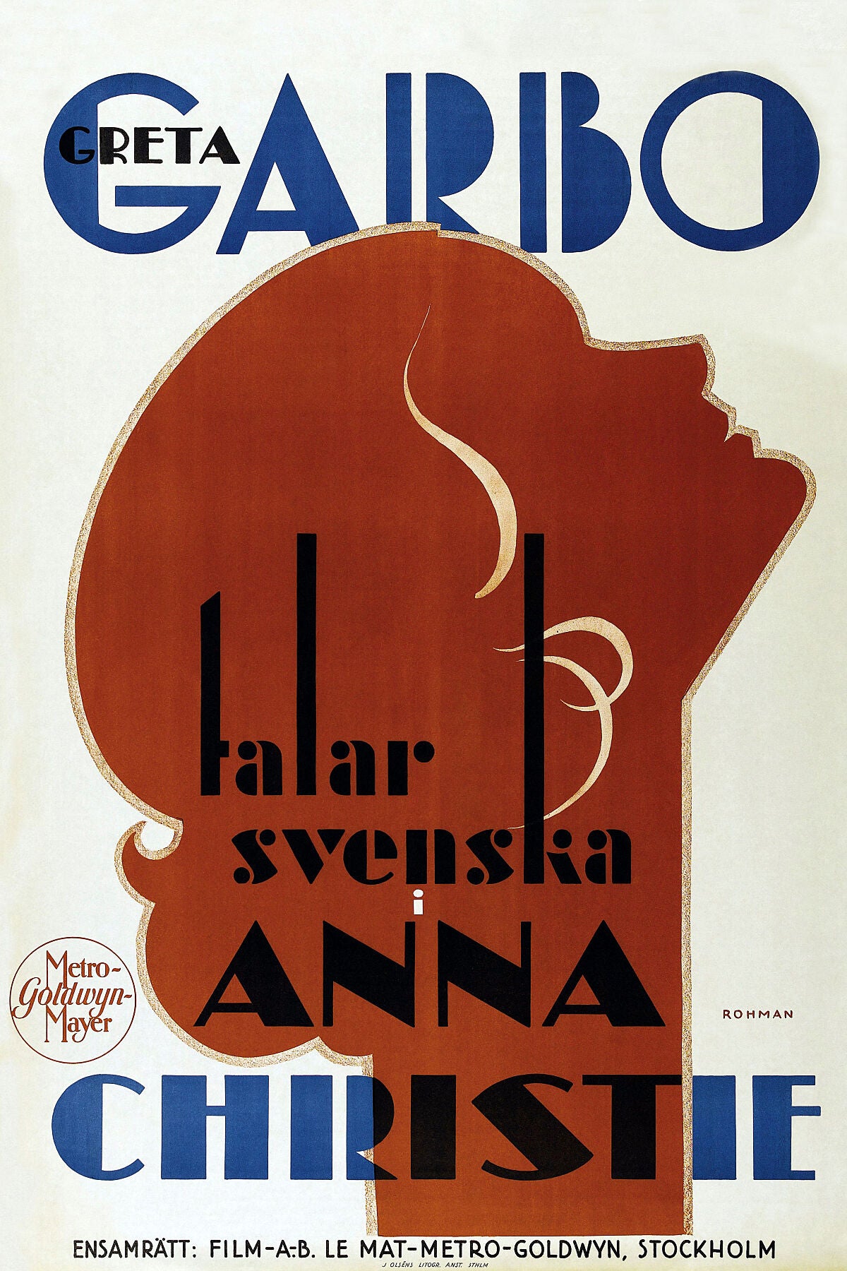 Anna Christie Garbo by Eric Rohman - 1930 