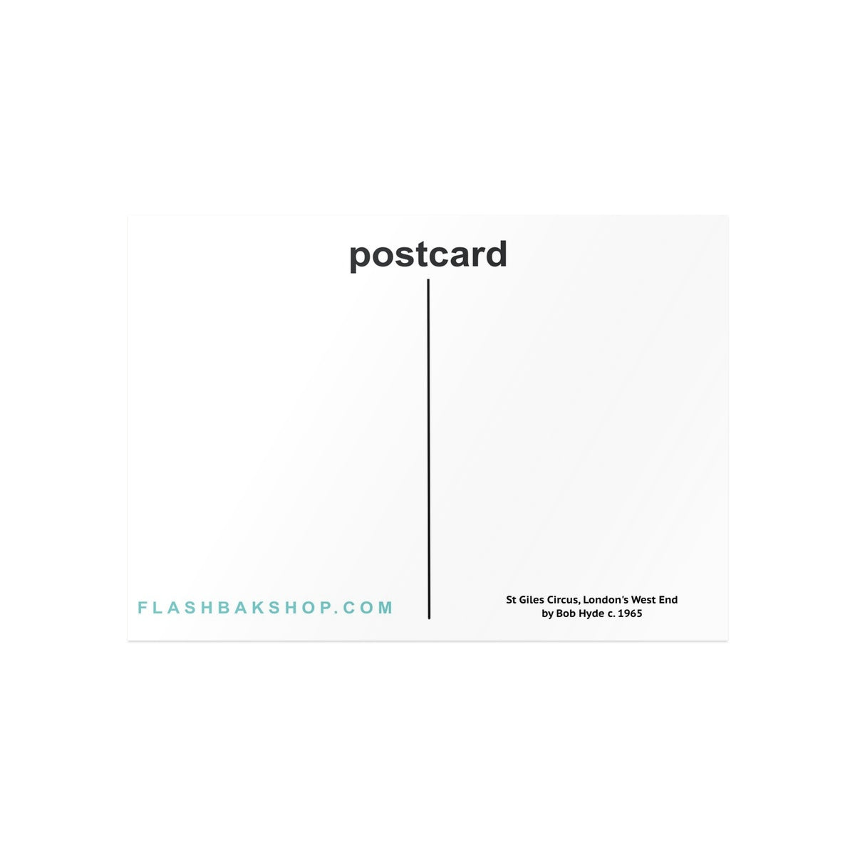 St Giles Circus, London by Bob Hyde, c.1965 - Postcard