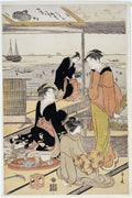 Teahouse on Shinagawa Bay, Hosoda Eishi, c. 1785 - c. 1790
