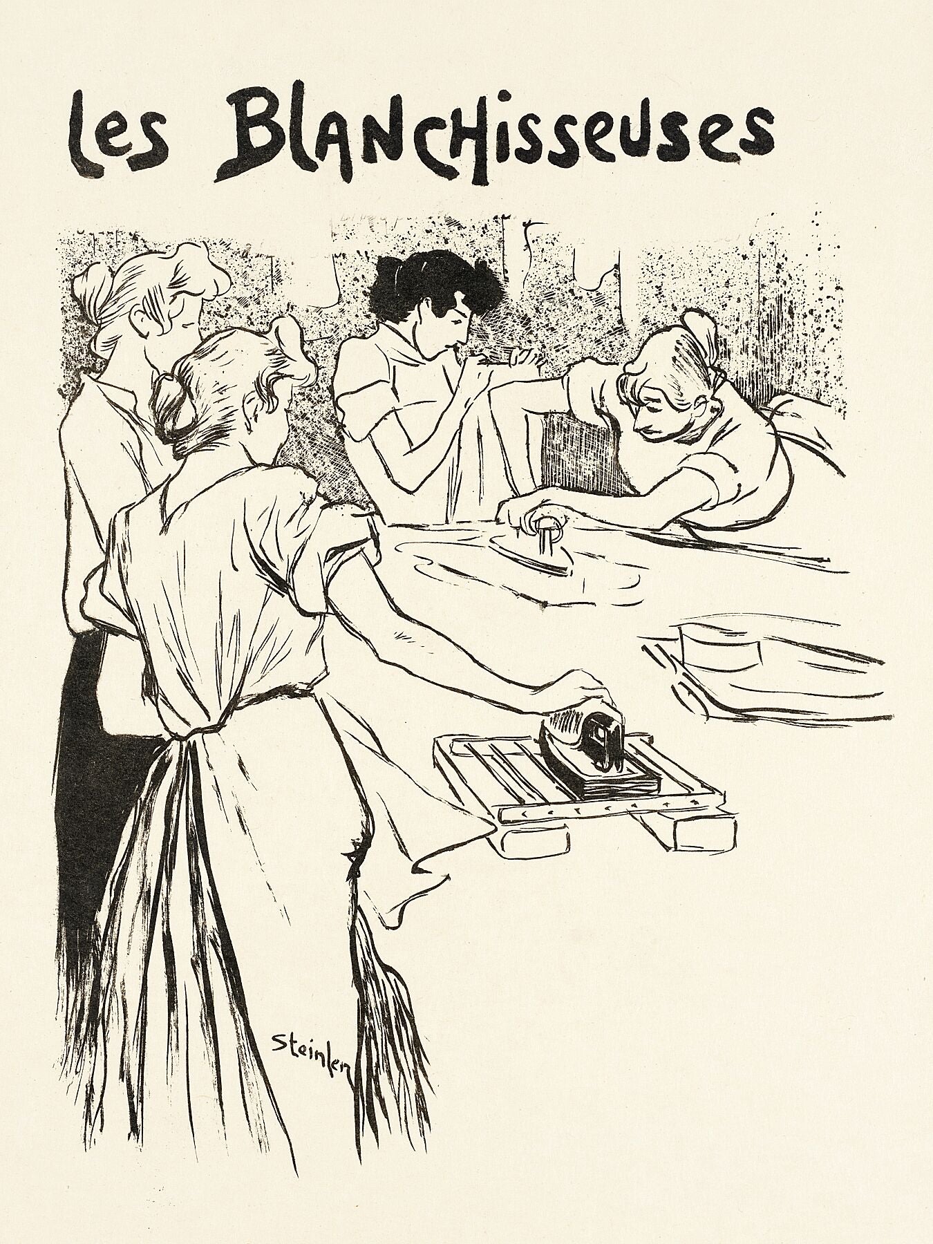 Les Blanchisseuses de Théophile Alexandre Steinlen - 1893 