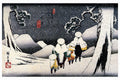Travellers on Horseback in the Snow by7 Utagawa Hiroshige - 1837