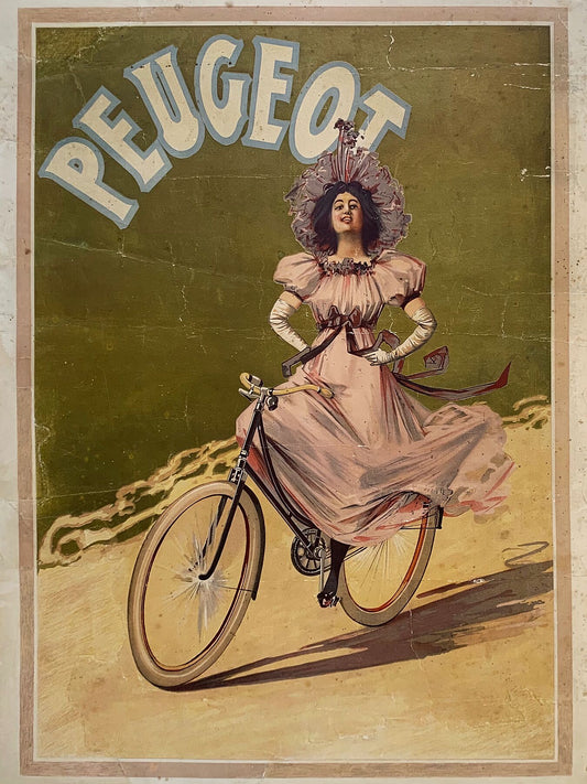 Peugeot Cycles Transportation Poster - c. 1905
