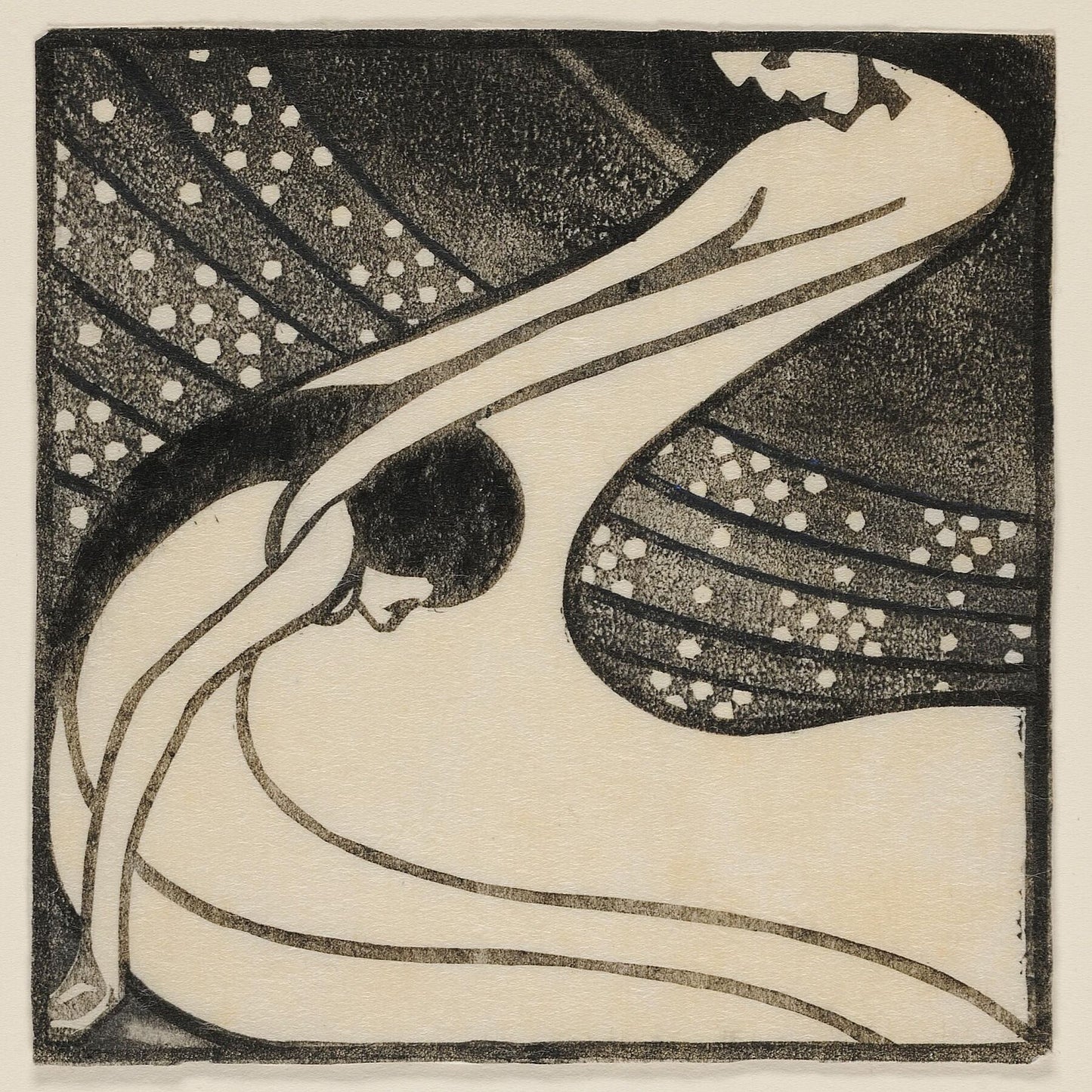 Two Intertwined Female Figures by Mileva Roller - c. 1908 -1915
