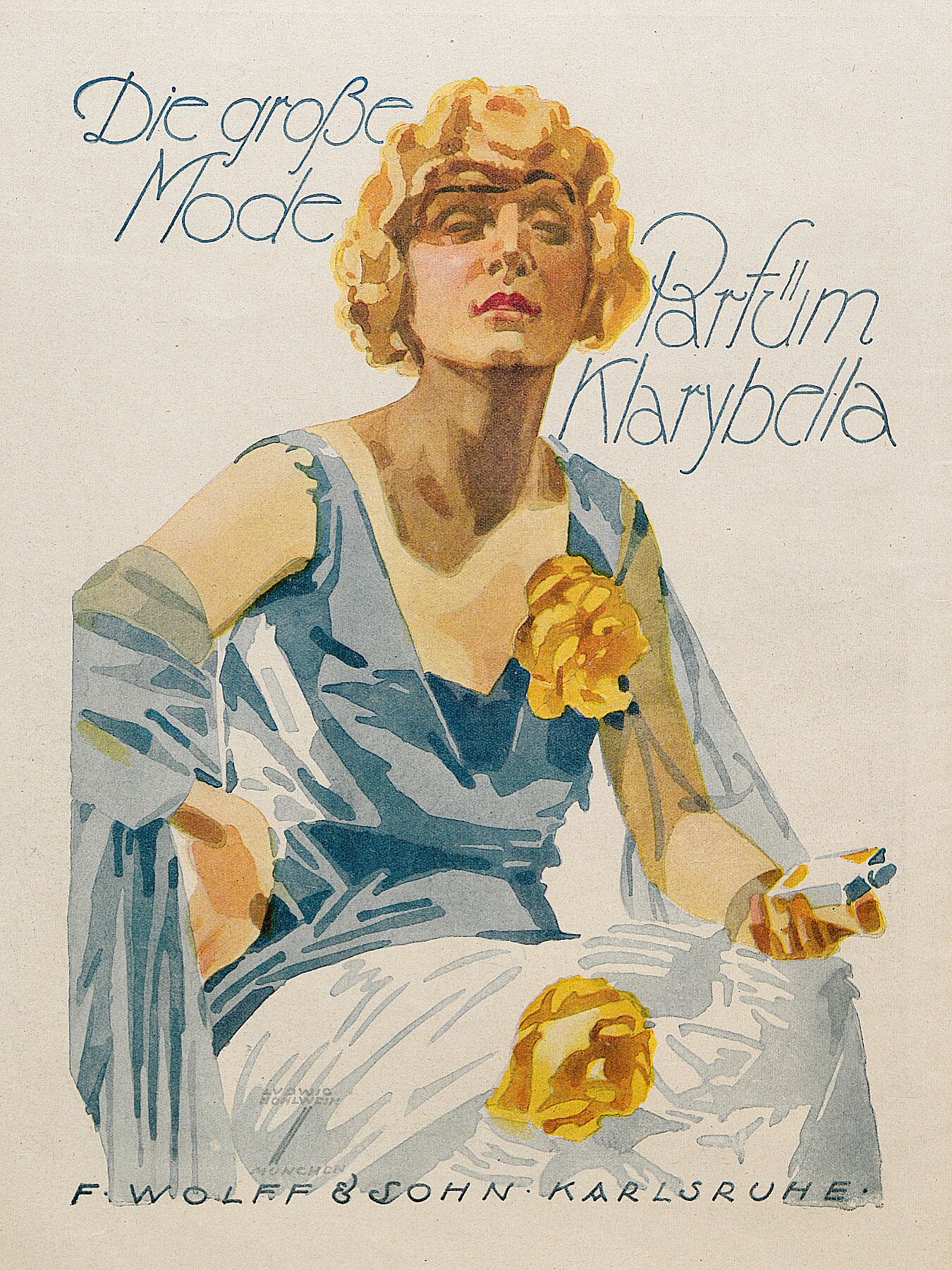 Ludwig Hohlwein - Parfüm Klarybella, 1924