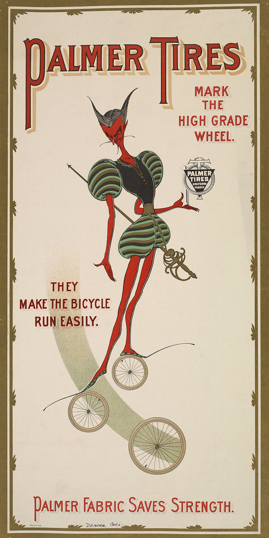 Palmer Tires, Poster - c.1900
