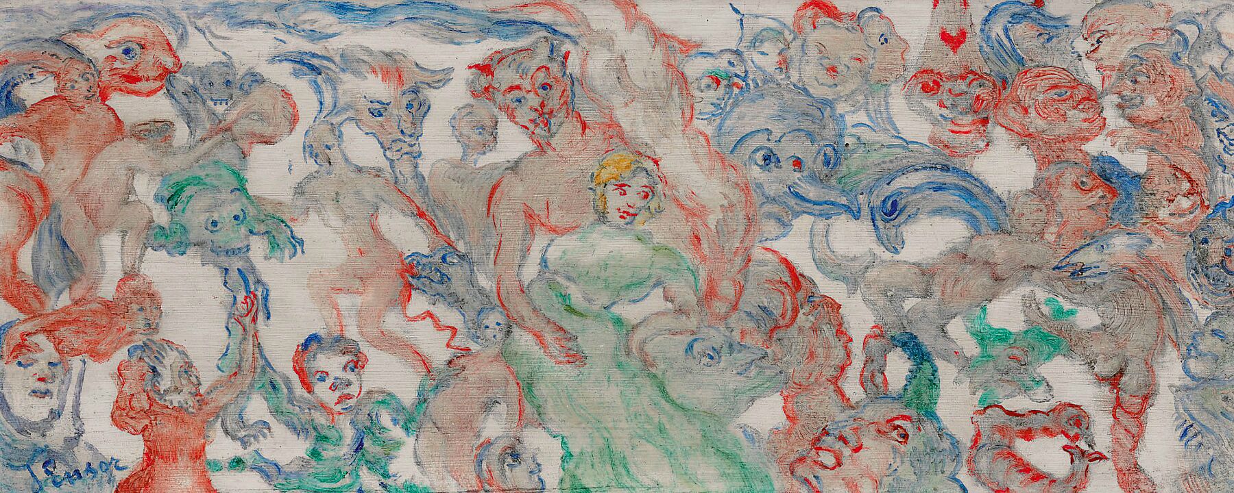 Intertwined Disjointed Monsters, Interlaced by James Ensor - 1938