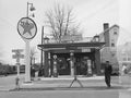 Gas station along Highway U.S. 50. Winchester, Virginia by Arthur Rothstein - 1940
