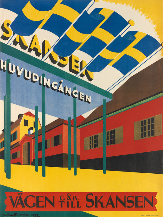 VÄGEN GAR TILL SKANSEN by Gotthard Gustafsson - 1932