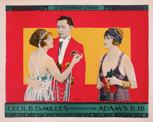 Carte de présentation du film Adam's Rib - 1923