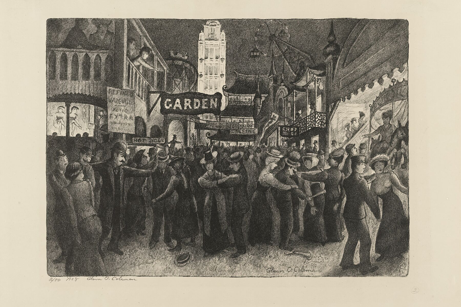 Coney Island by Glenn O. Coleman - 1928