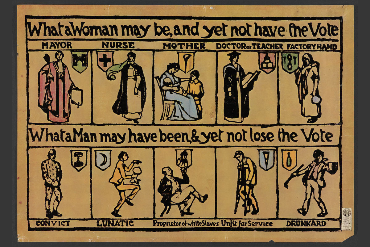 What A Woman May Be And Yet Not Have The Vote - 1912