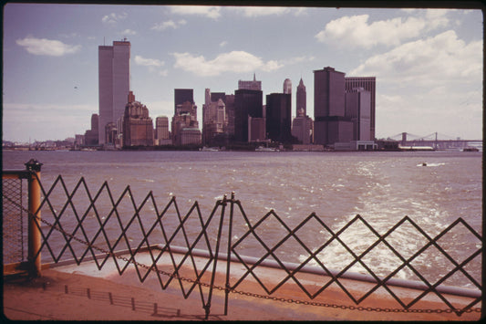 New York Skyline from Staten Island Ferry by Arthur Tress - 1973