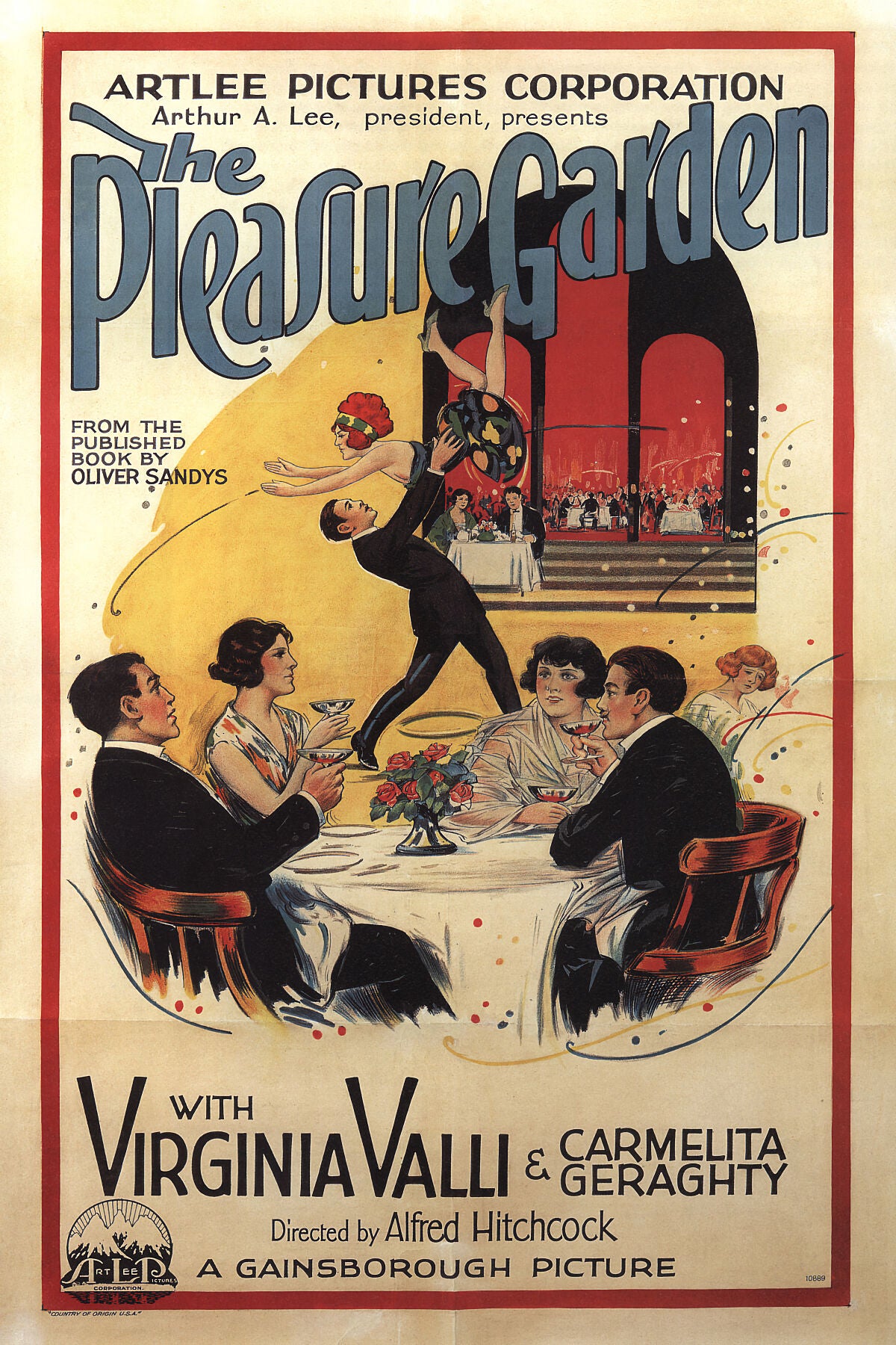 Poster for The Pleasure Garden, 1925.