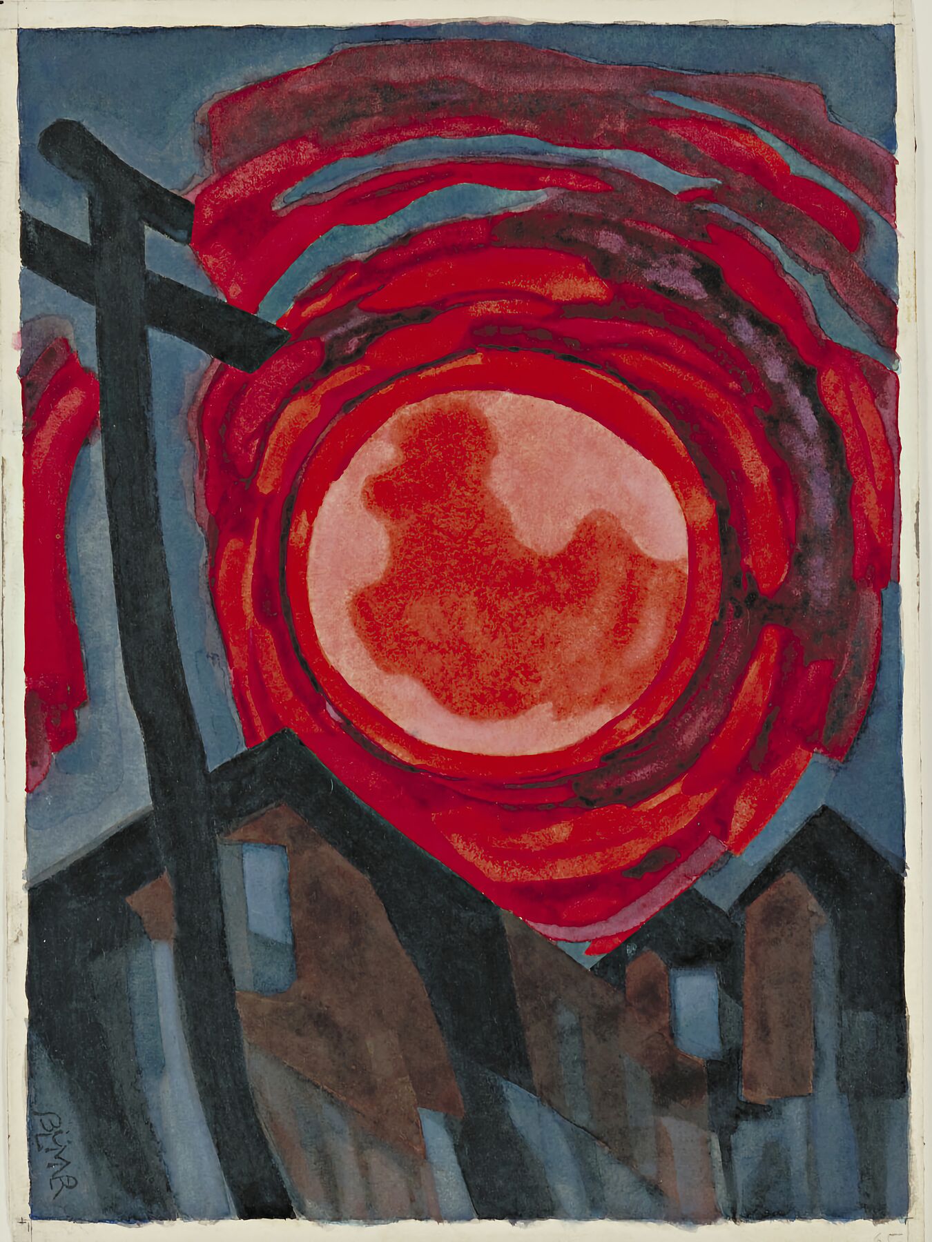 The Eye of Fate by Oscar Bluemner - 1927