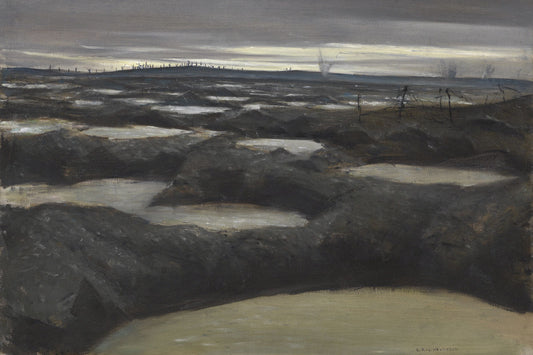 After A Push by C.R.W. Nevinson - 1918