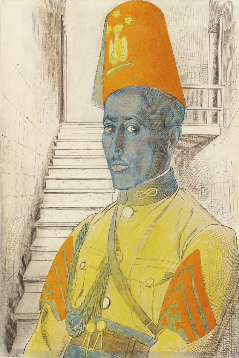 A Sergeant in the Police Force formed by the Italians by Edward Bawden - c.1942