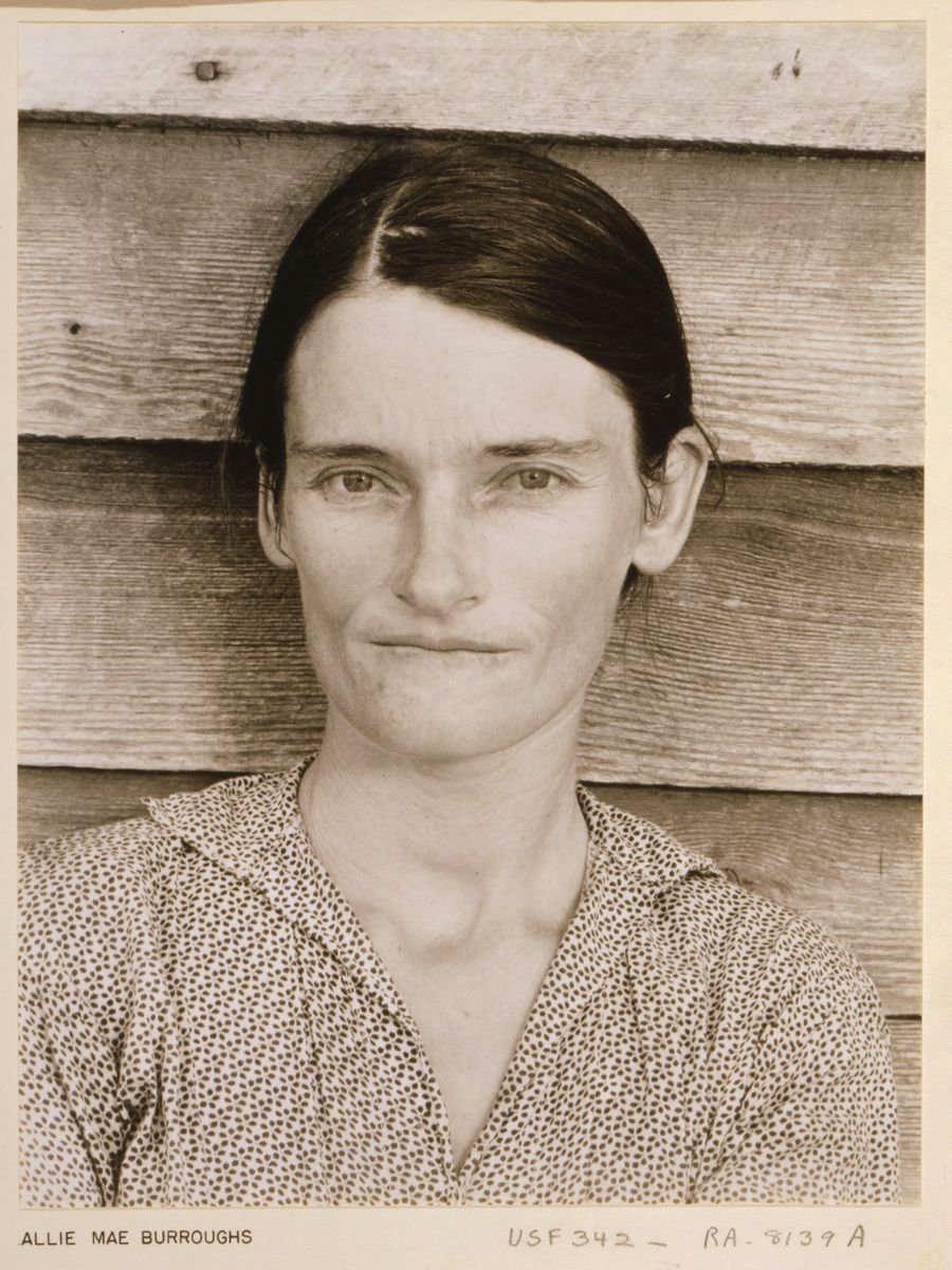 Allie Mae Burroughs, aparcera de Alabama por Walker Evans - 1935