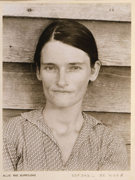 Allie Mae Burroughs, Alabama Sharecropper by Walker Evans - 1935