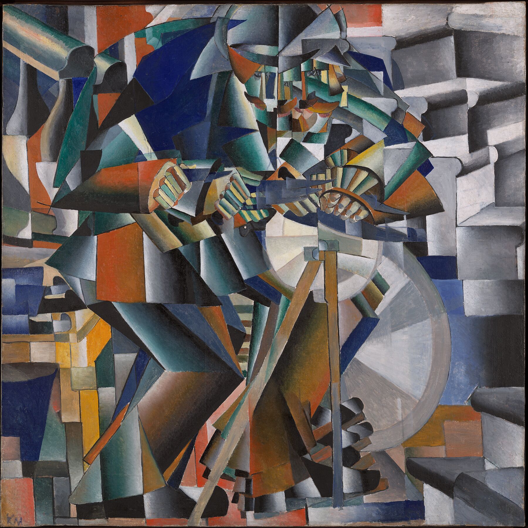 The Knife Grinder or Principle of Glittering by Kasimir Malevich - 1912–13
