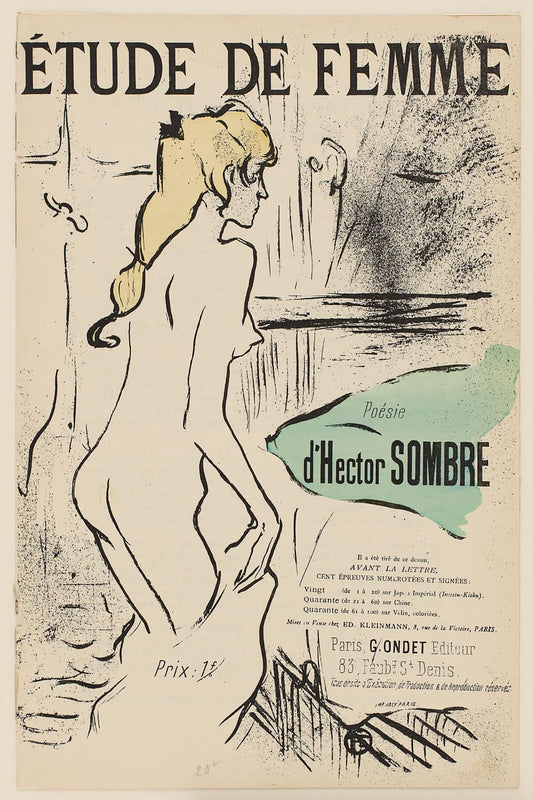 Etude de Femme by Henri de Toulouse-Lautrec - 1893