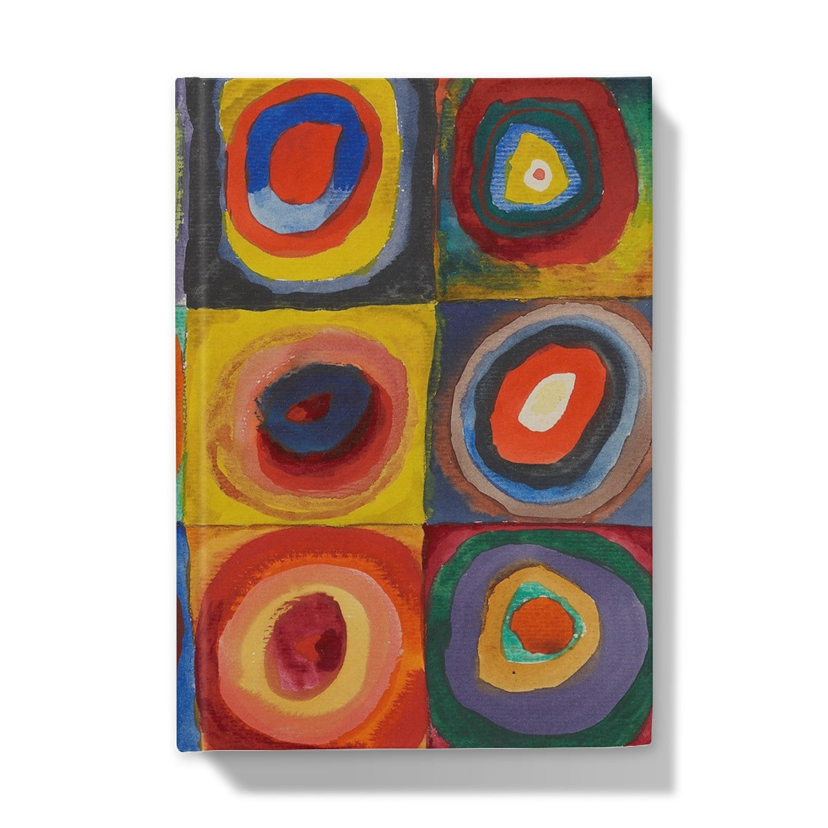 Étude des couleurs - Carrés aux anneaux concentriques de Wassily Kandinsky, 1913 - Carnet cartonné