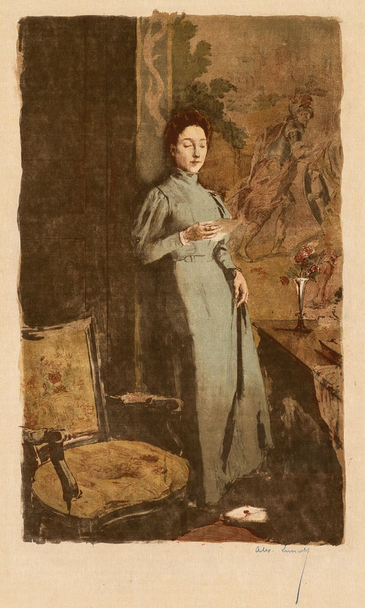 The Letter (La Lettre) by Alexandre Lunois - 1894