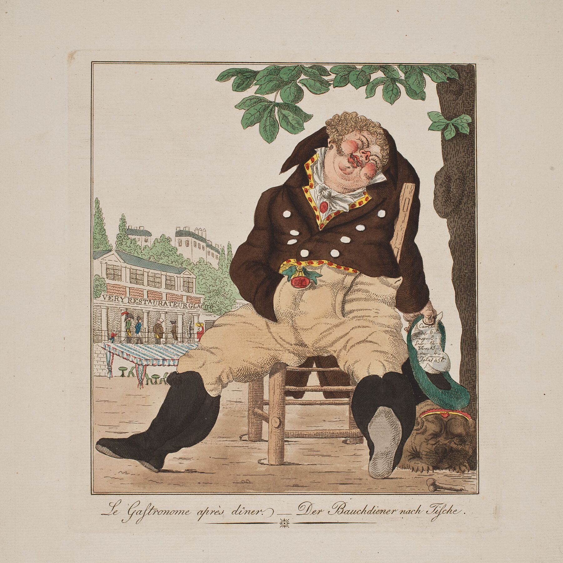 Le Gastronome Aprés Diner by Gerhard Ludvig Lahde - c. 1891