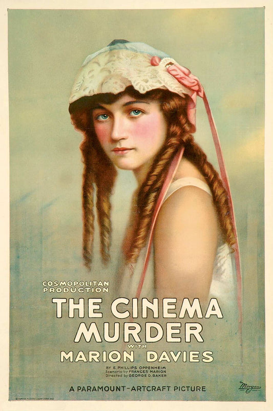 Movie poster for the American film The Cinema Murder (1919).