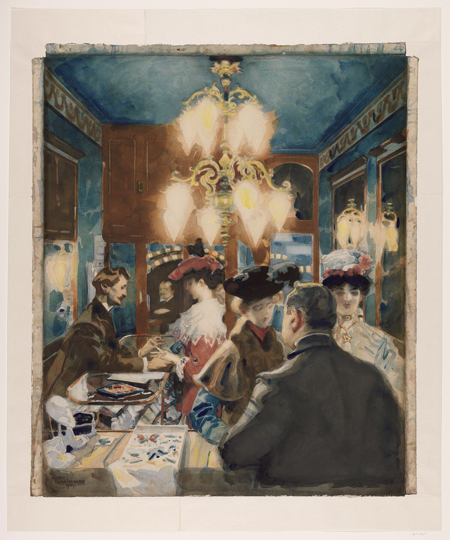 At the Jewellers by Martin Monnickendam - 1909