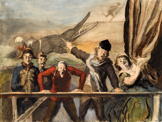 El Desfile de Carnaval por Honoré Daumier - ca. 1865 