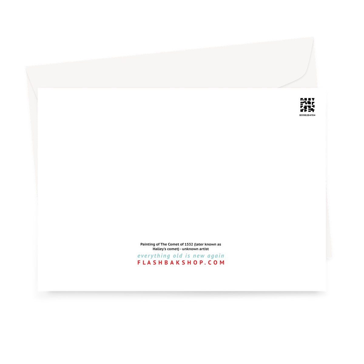 Peinture de la comète de 1532 - Carte de vœux