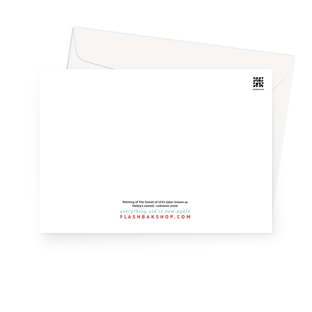 Peinture de la comète de 1532 - Carte de vœux