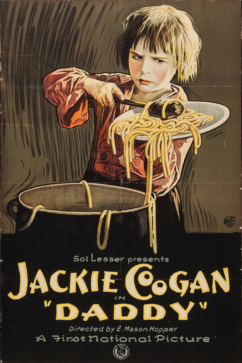 Poster for 'Daddy' Starring Jackie Coogan - 1923