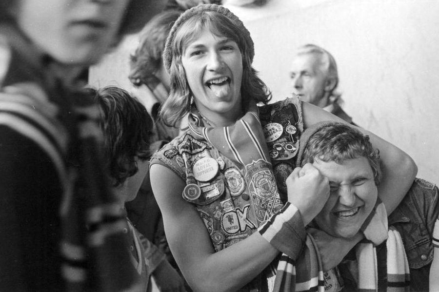 Manchester United fans by Iain S.P. Reid c. 1977