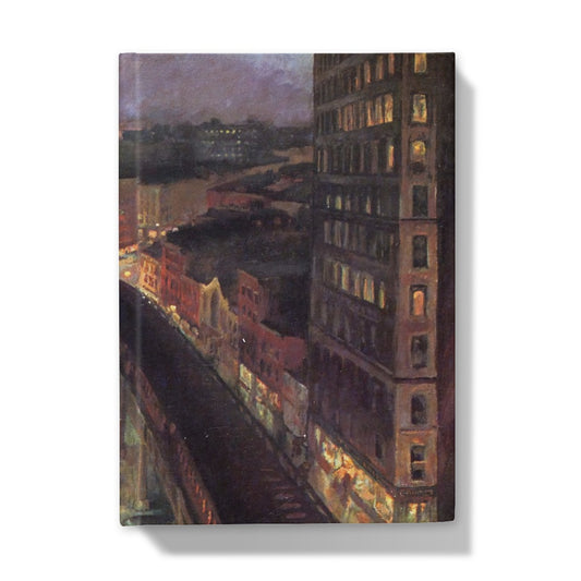 The City from Greenwich Village by John Sloane, 1922 - Hardback Journal