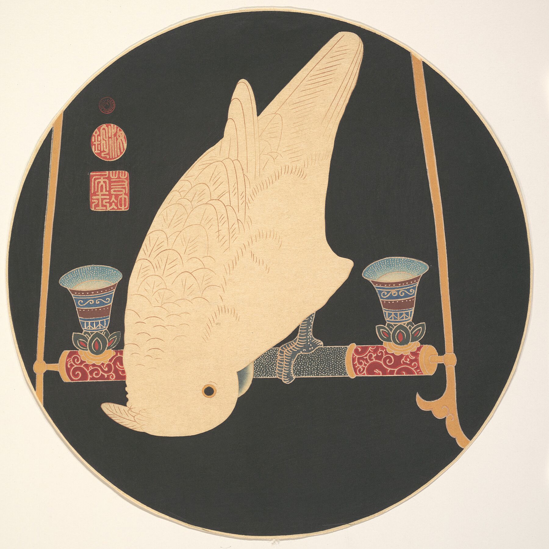 A White Macaw by Itō Jakuchū Japanese - ca. 1900