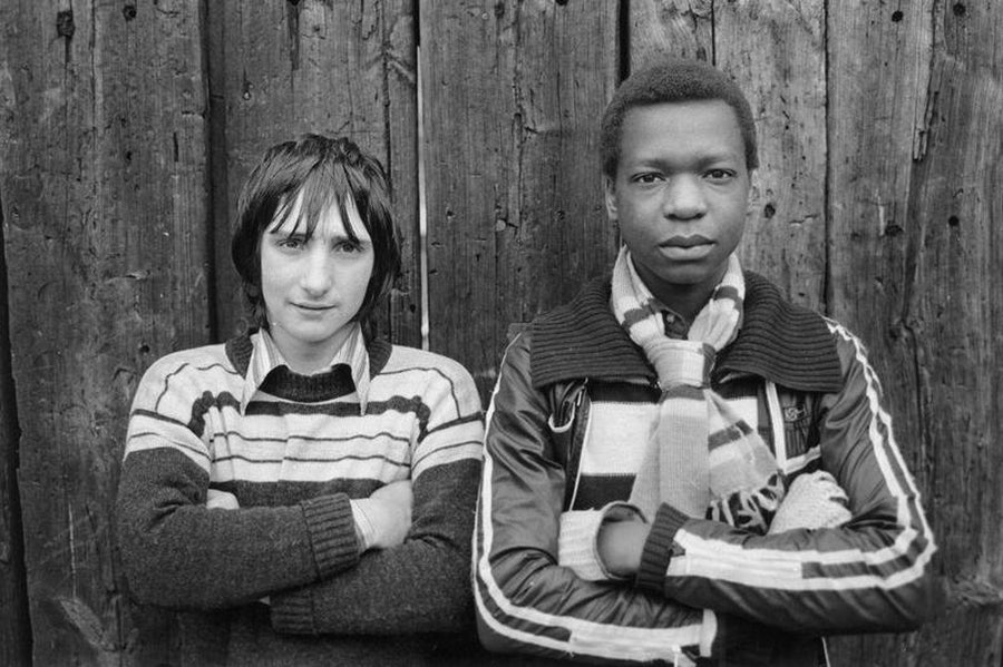 Two Manchester Football Fans by Iain SP Reid - c, 1976