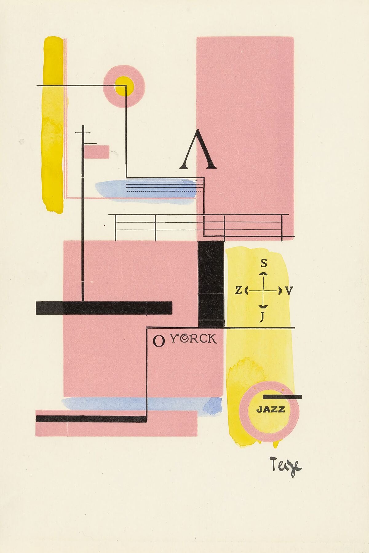 Composition with Typographic Elements by Karel Teige - 1927