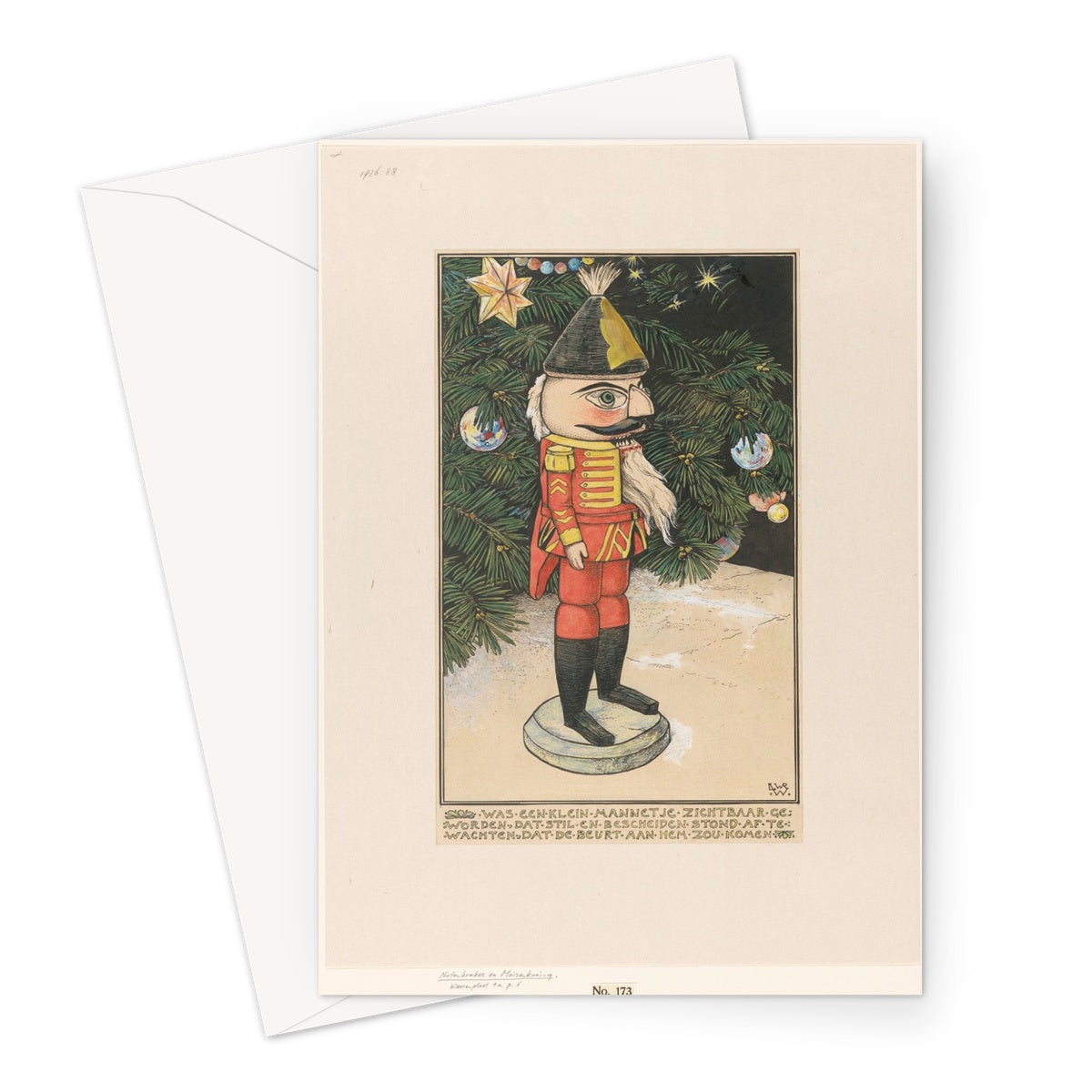 Nutcracker in a Hussar cloak near a Christmas tree, by Willem Wenckebach, 1898.