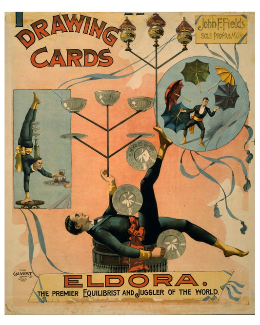 Póster de Eldora, la primera equilibrista - 1892