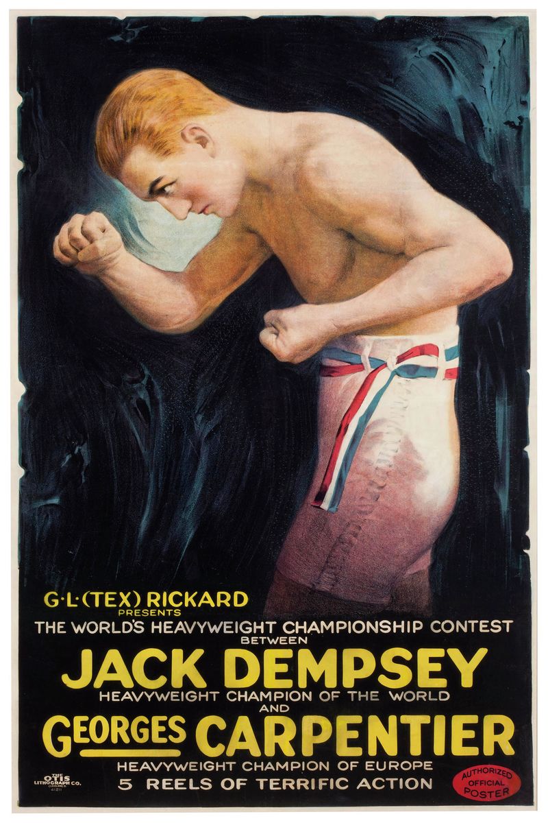 Jack Dempsey vs. Georges Carpentier Poster 1921 