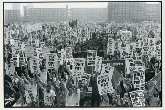Poll Tax Protest in Liverpool by Dave Sinclair - 1989