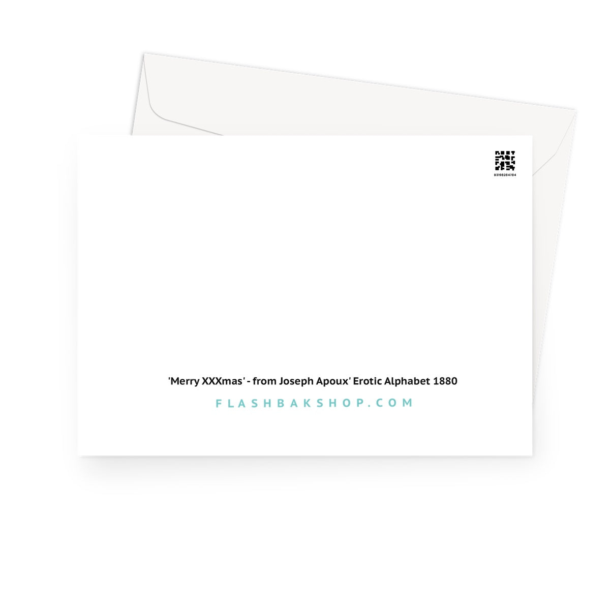 Merry XXXMas, Erotic Alphabet (1880) Greeting Card