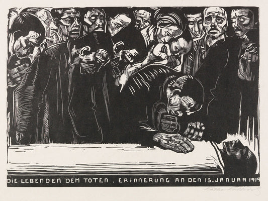 Feuille commémorative pour Karl Liebknecht par Käthe Kollwitz - 1920