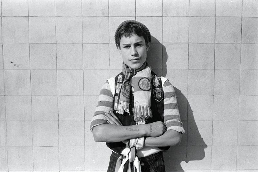 Manchester United Fan in a Beanie by Iain SP Reid - c. 1976