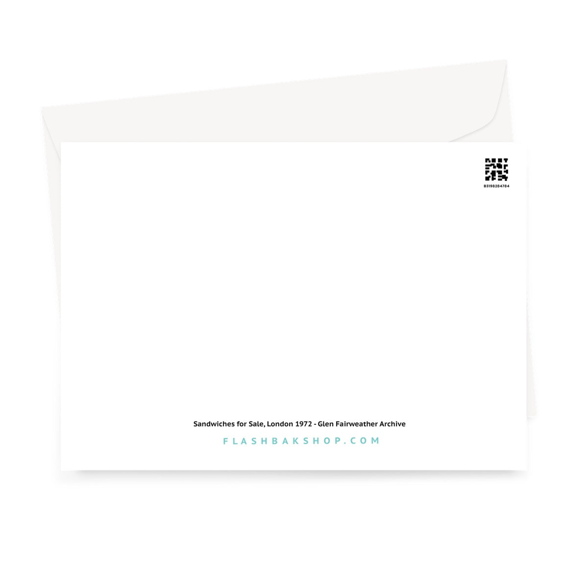 Sándwiches a la venta en Londres, 1972 - Tarjeta de felicitación